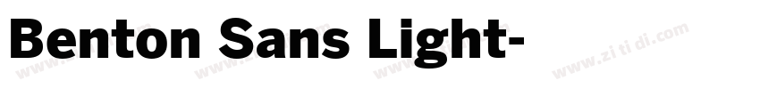 Benton Sans Light字体转换